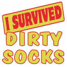 I SURVIVED DIRTY SOCKS ACRYLIC CUT OUTS