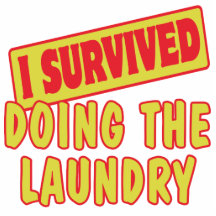 I SURVIVED DOING THE LAUNDRY PHOTO CUTOUT