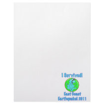 I Survived! East Coast Earthquake 2011 Letterhead