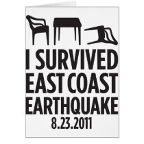 I Survived East Coast Earthquake Cards