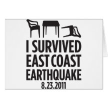 I Survived East Coast Earthquake Greeting Card