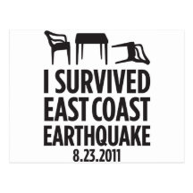 I Survived East Coast Earthquake Post Card