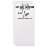 I Survived East Coast Earthquake Rack Cards