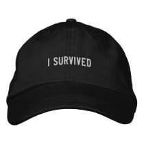 I survived embroidered hats