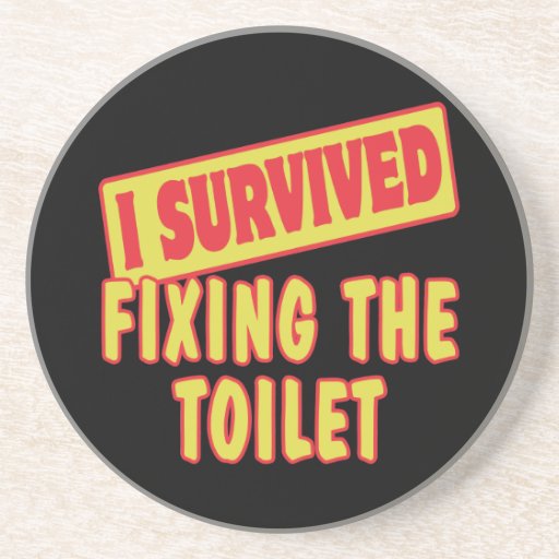 I SURVIVED FIXING THE TOILET DRINK COASTER