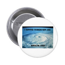 I Survived Frankenstorm 2012! Pinback Buttons