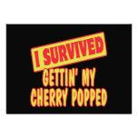 I SURVIVED GETTING MY CHERRY POPPED INVITES