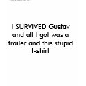 I SURVIVED Gustav t-shirts