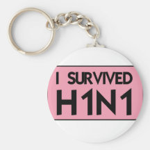 I Survived H1N1 Key Chain