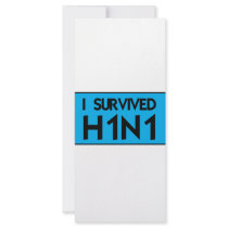 I Survived H1N1 Personalized Rack Card