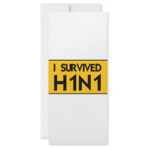 I Survived H1N1 Rack Card Design