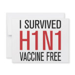 I Survived H1N1 Vaccine Free Custom Invite