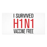 I Survived H1N1 Vaccine Free Personalized Photo Card