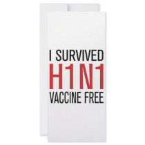 I Survived H1N1 Vaccine Free rack cards