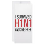 I Survived H1N1 Vaccine Free Rack Card Template