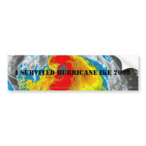 I SURVIVED HURRICANE IKE 2008 bumper stickers