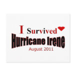 I Survived Hurricane Irene Postcard