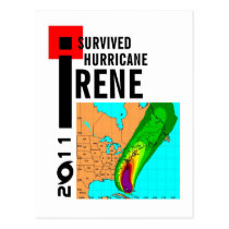 I Survived Hurricane Irene Postcard postcards