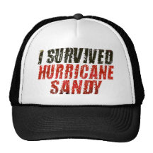 I Survived Hurricane Sandy Distressed Hat (black)