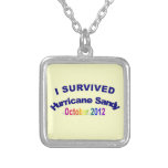 "I Survived Hurricane Sandy" Necklace