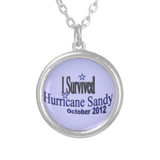 "I Survived Hurricane Sandy" Necklace