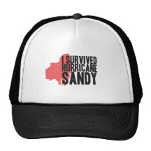 I Survived Hurricane Sandy  T-Shirt Trucker Hats