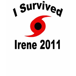 I Survived Irene 2011 shirt