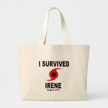 I SURVIVED IRENE August 2011 Canvas Bags