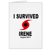 I SURVIVED IRENE August 2011 Cards