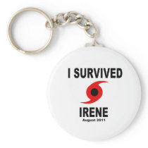 I SURVIVED IRENE August 2011 Keychain