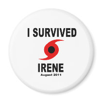 I SURVIVED IRENE August 2011 Fridge Magnets