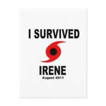 I SURVIVED IRENE August 2011 Postcards