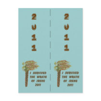 I Survived Irene Bookmarkers Post Cards