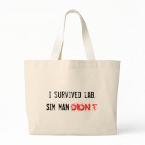 I survived lab. SIM MAN DIDN'T bags