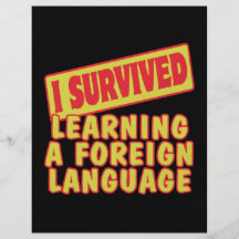 I SURVIVED LEARNING A FOREIGN LANGUAGE FLYERS
