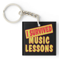 I SURVIVED MUSIC LESSONS ACRYLIC KEY CHAINS