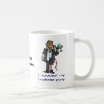 I survived my bachelor party mugs