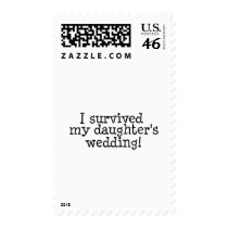 I Survived My Daughter's Wedding Postage Stamps