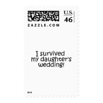 I Survived My Daughter's Wedding Postage Stamp