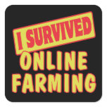 I SURVIVED ONLINE FARMING STICKER