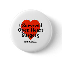 I Survived Open Heart Surgery Pins