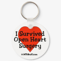 I Survived Open Heart Surgery keychains