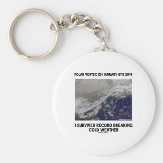 I Survived Record Breaking Cold Weather Keychains