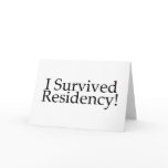 I Survived Residency! cards