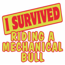 I SURVIVED RIDING A MECHANICAL BULL PHOTO CUT OUTS