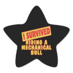 I SURVIVED RIDING A MECHANICAL BULL STICKERS