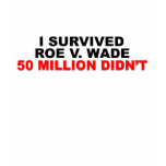 I Survived Roe V. Wade t-shirts