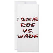 I Survived Roe vs. Wade Rack Card Design