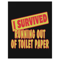 I SURVIVED RUNNING OUT OF TOILET PAPER FLYER DESIGN