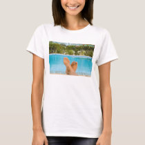 "I survived...", Sabliere pool, text embossed t-shirts